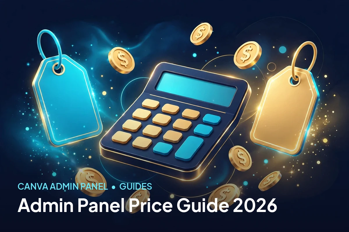 Canva Admin Panel Price Guide: What You Should Pay (2026)