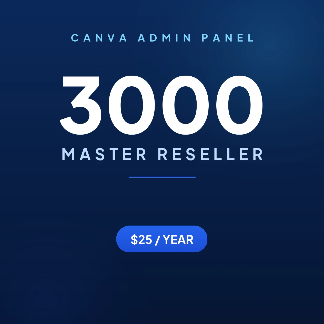 Canva Master Reseller Panel with 3000 seats